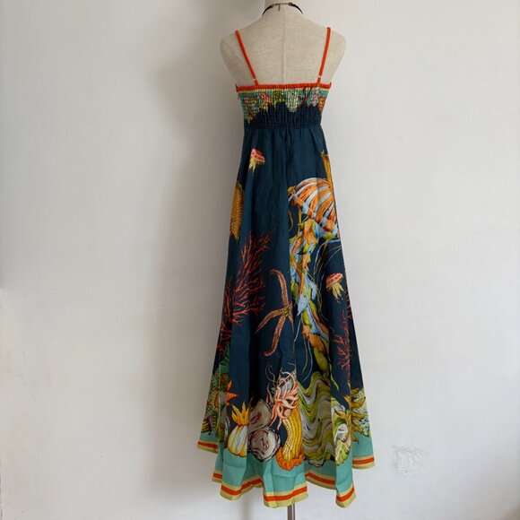 Alamais Dorian Marine Life Jellyfish Pattern Sun Dress - Picture 9 of 14